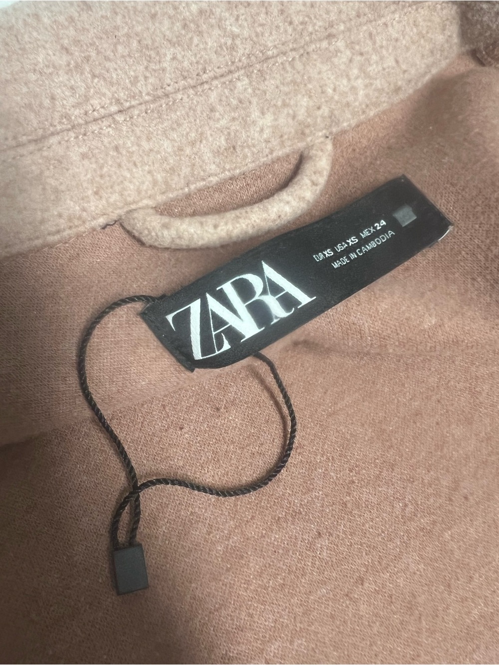 Zara veste-surchemise douillette d’automne blush XS - Picture 4 of 5